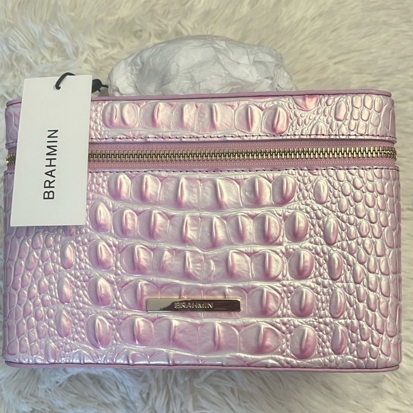 NWT BRAHMIN Charmaine Melbourne Travel Case in Rose Petal - Picture 1 of 11